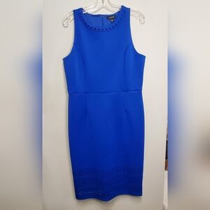 36. Le Chateau Blue Sleeveless Cut-Out Dress